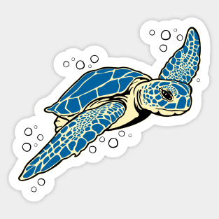 Light Yellow Sea Turtle Sticker